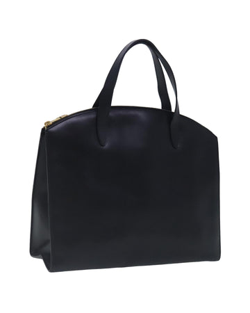 Luxury Leather Hand Bag with Gold Accents