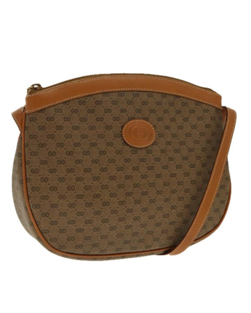 Micro GG Canvas Shoulder Bag with Gold Accents