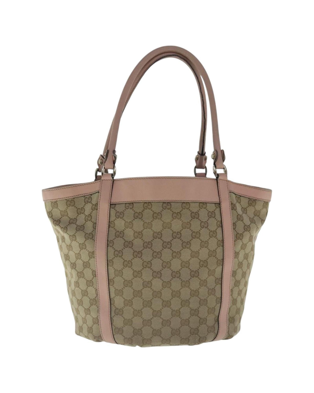 GG Canvas Tote Bag with Gold Accents
