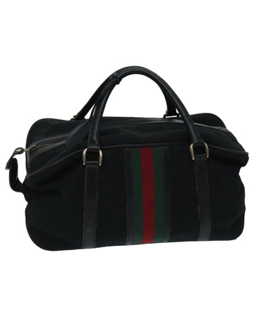 GG Canvas Web Sherry Line Boston Bag with Key and Clochette