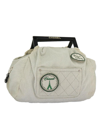Canvas Hand Bag with Silver CC Auth Details