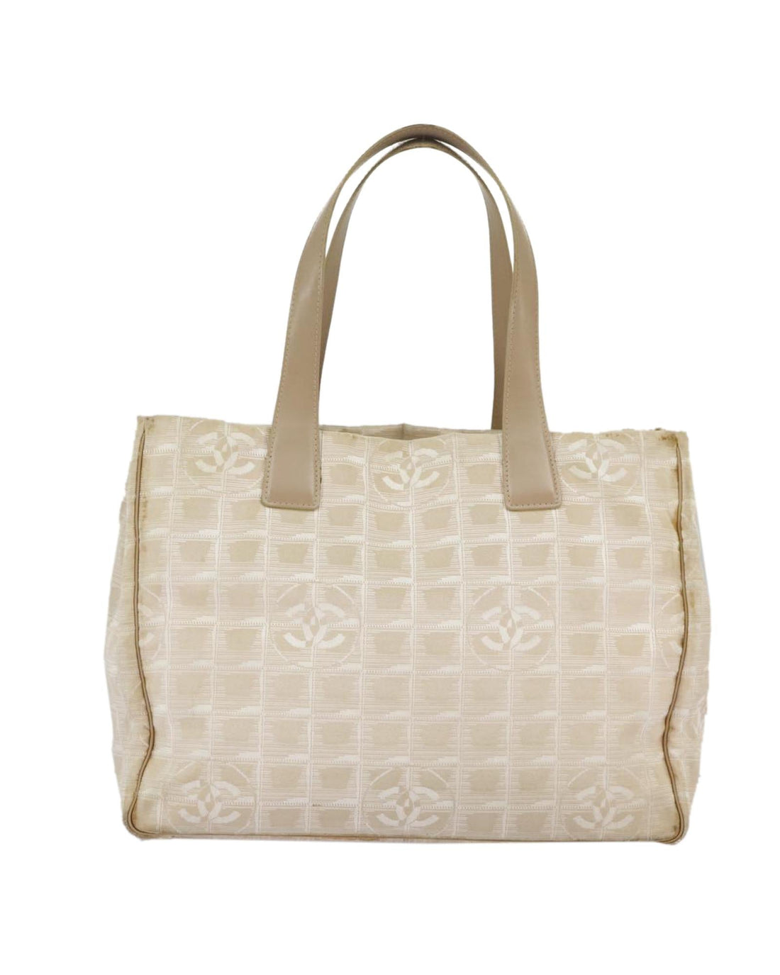 Luxury Nylon Tote Bag with Gold CC Logo