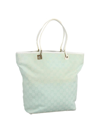 GG Canvas Tote Bag with Gold Accents