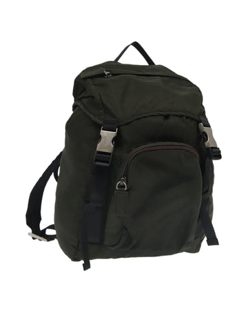 Nylon Backpack with Silver Accents