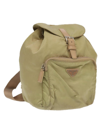 Nylon Backpack with Silver Accents