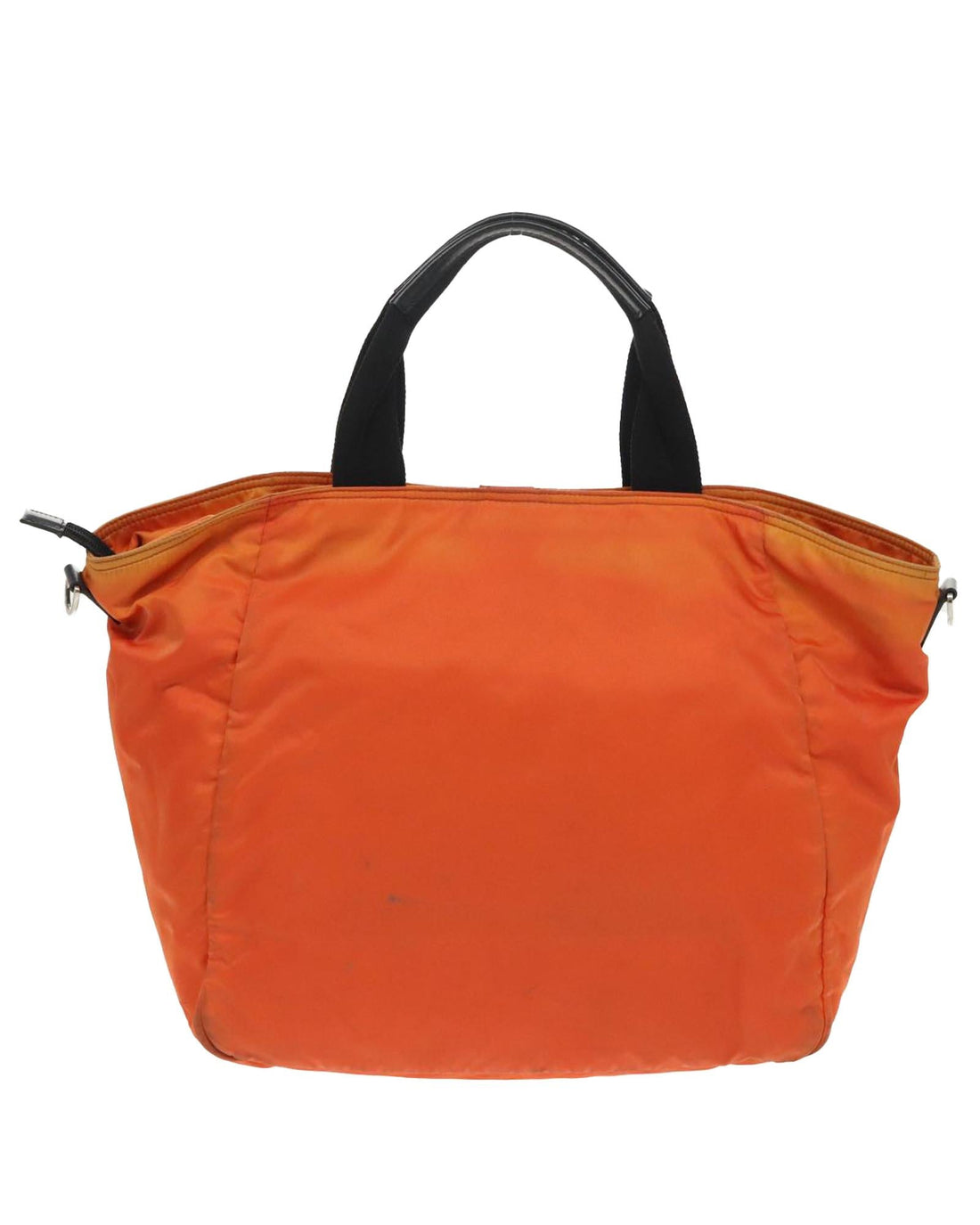 Versatile Nylon 2-Way Tote Bag with Silver Accents