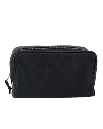 Quilted Lambskin Leather Cosmetic Case