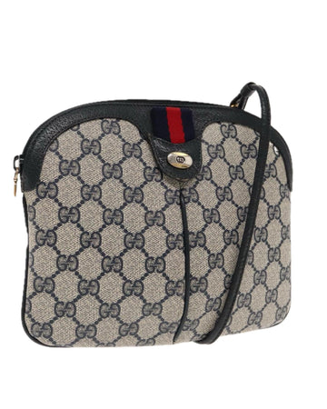GG Supreme Sherry Line Shoulder Bag with Gold Accents