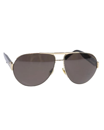 Metal Frame Sunglasses with Gradient Lenses