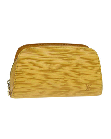 Epi Leather Dauphine PM Pouch with Flap Closure