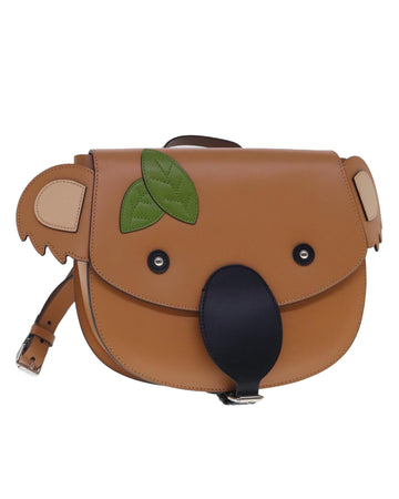 Leather Koala Backpack with  Design