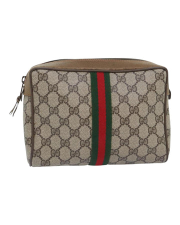 GG Supreme Web Sherry Line Clutch Bag PVC