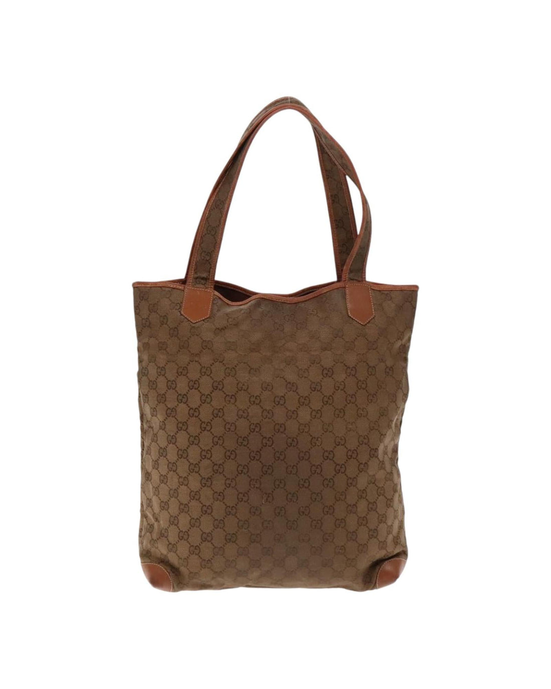 GG Canvas Tote Bag with Gold Accents