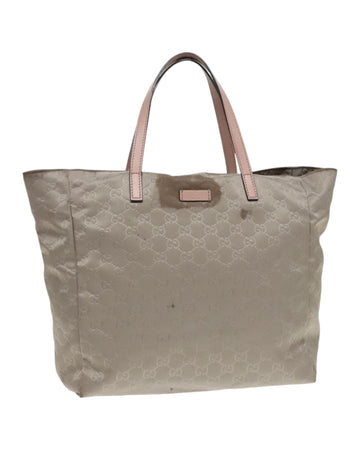 Nylon Tote Bag with Silver Accents