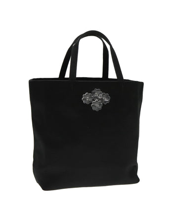 Canvas Tote Bag Floral Appliqu