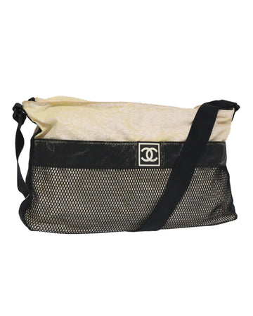 Sports Shoulder Bag with CC Logo Detailing