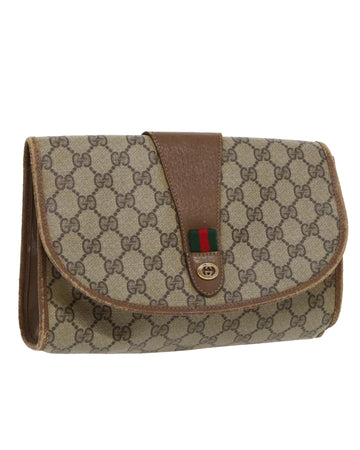 GG Supreme Web Sherry Line Clutch Bag