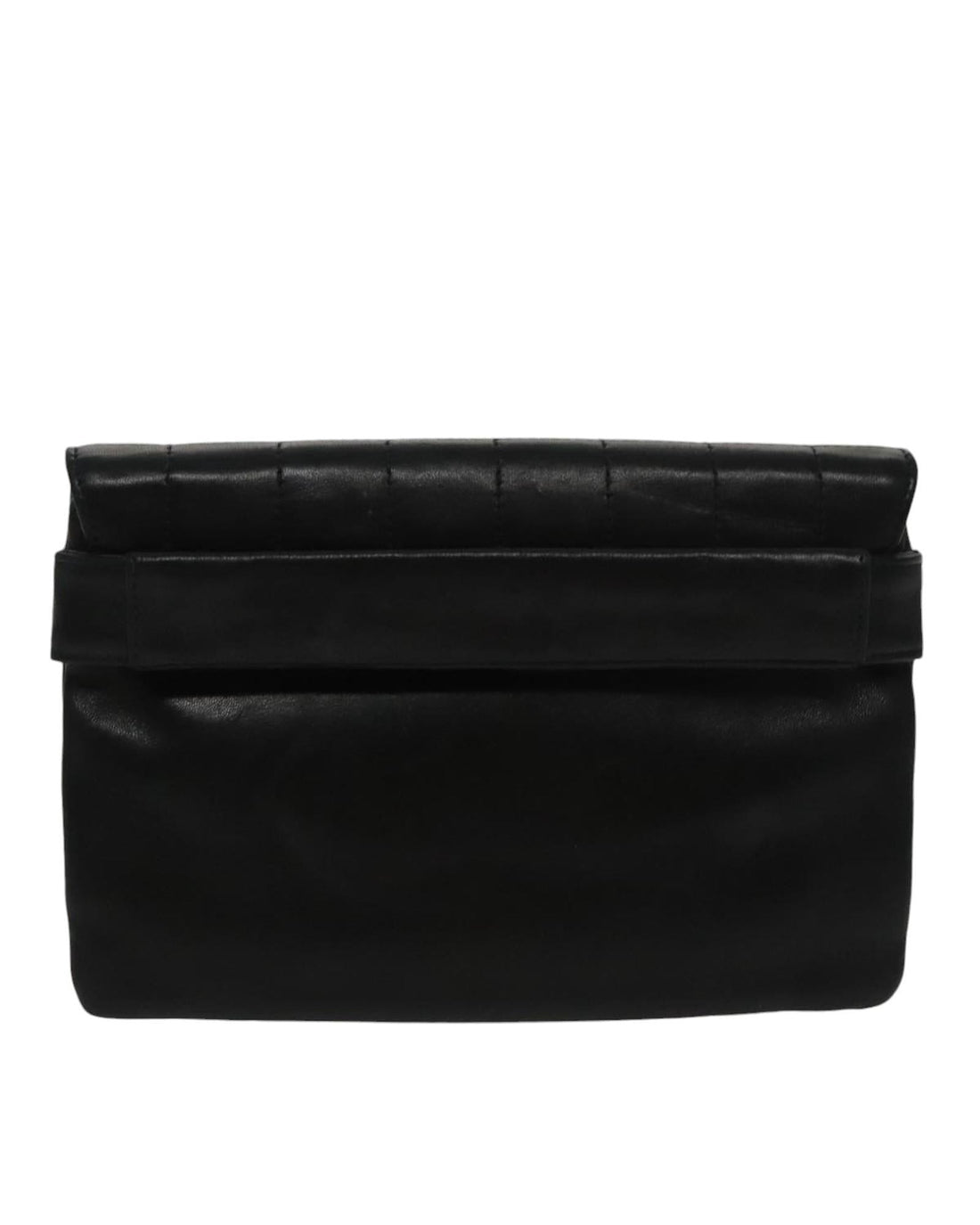 Vintage Lamb Skin Choco Bar Waist Bag with Gold CC Detailing