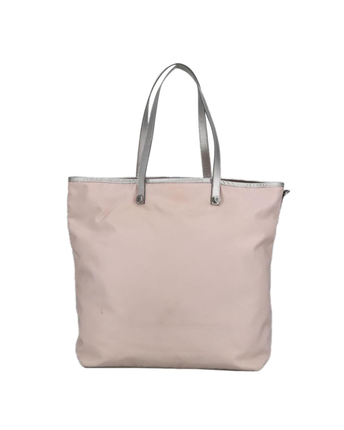Nylon Tote Bag with Silver Accents