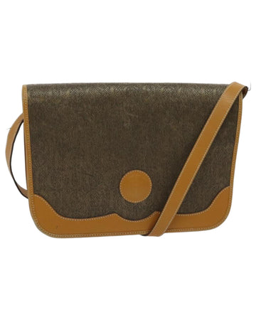Vintage Shoulder Bag Leather Trim