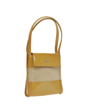 Enamel Shoulder Bag with Silver Accents