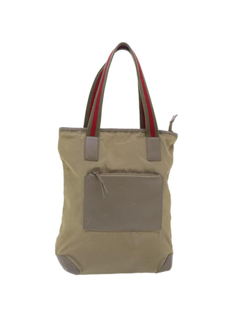 Sherry Line Tote Bag Canvas with Red Stripe
