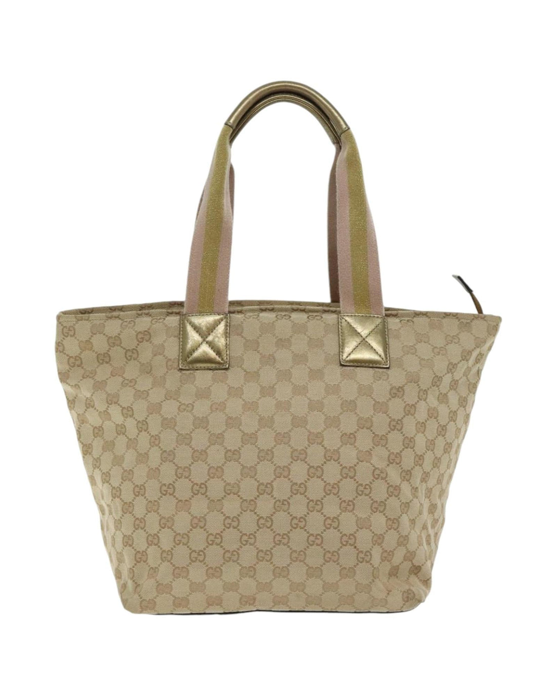 GG Canvas Sherry Line Tote Bag with Gold and Silver Accents