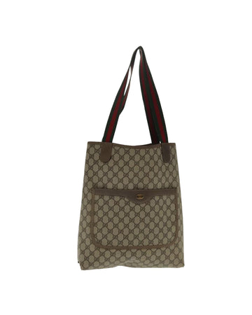 GG Supreme Web Sherry Line Tote Bag PVC