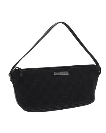GG Canvas Accessory Pouch with Silver Accents