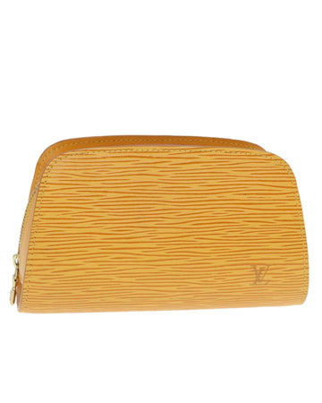 Epi Leather Dauphine PM Pouch with Flap Closure