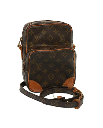 Monogram Canvas Shoulder Bag with Adjustable Strap