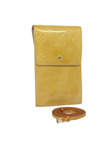 Patent Leather Vernis Walker Wallet with Shoulder Strap