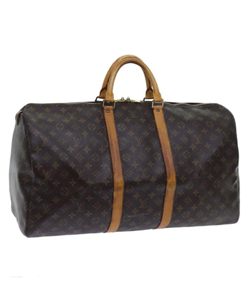 Classic Monogram Canvas Boston Bag with Shoulder Strap - France Made