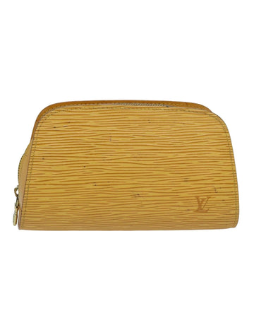 Epi Leather Dauphine PM Pouch with Flap Closure