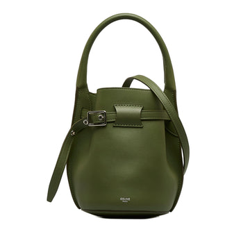 Celine Big Bucket Bag Nano Green Leather