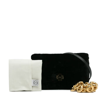 Loewe Goya Mini Black Shearling
