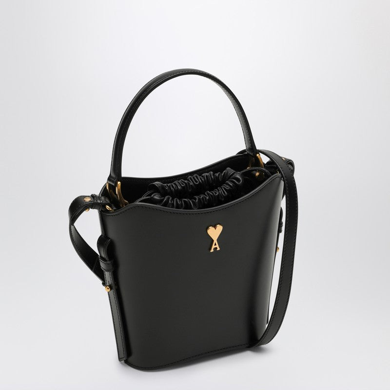 Ami Paris Black Mini Paris Paris Bucket Bag Women