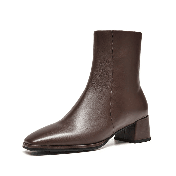 Makersluxe Shoes Anisa Women's Leather Ankle Boots