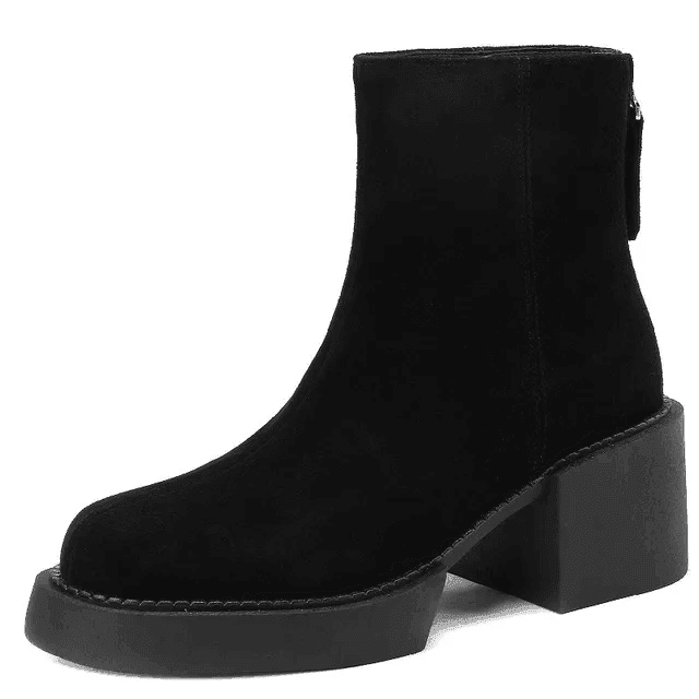 Makersluxe Shoes Betty Women's Square Heel Boots