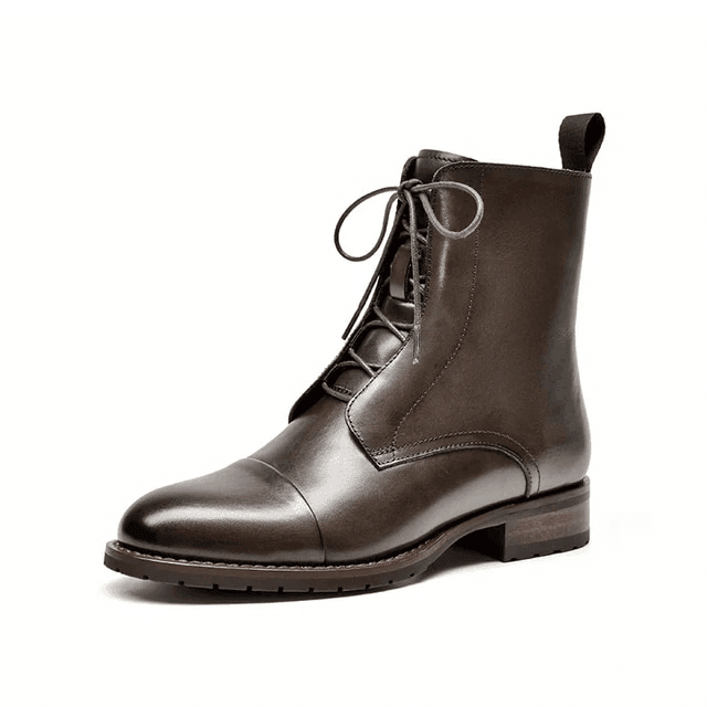 Makersluxe Shoes Charlie Women's Leather Lace-Up Boots