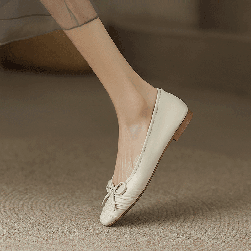 Makersluxe Shoes Charo Women's Leather Flat Shoes