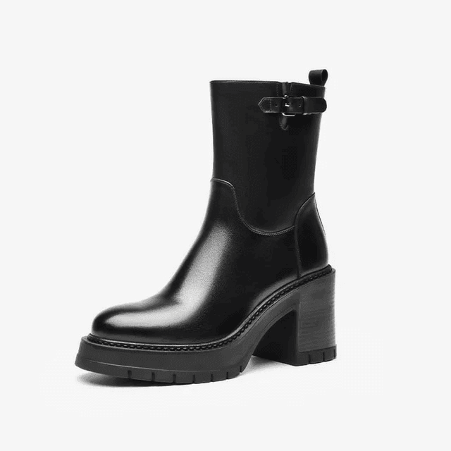 Makersluxe Shoes Macarena Women's Square Heel Winter Boots