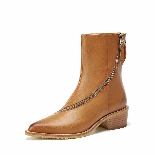 Makersluxe Shoes Minerva Women's Western Leather Boots