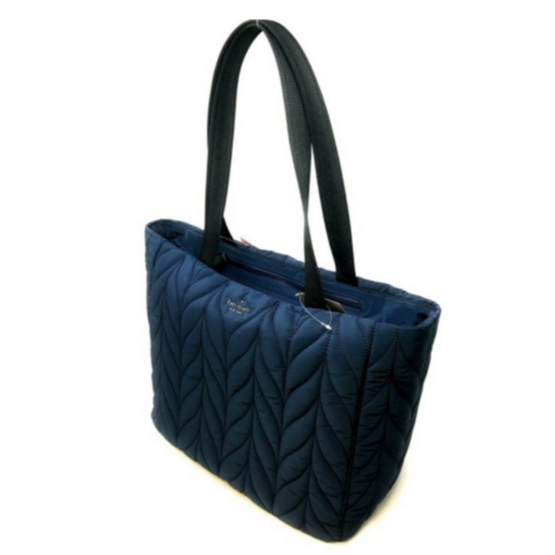 KATE SPADE NEW YORK Navy Blue Ellie Large Night Cap Nylon Tote NWOT