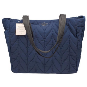 KATE SPADE NEW YORK Navy Blue Ellie Large Night Cap Nylon Tote NWOT