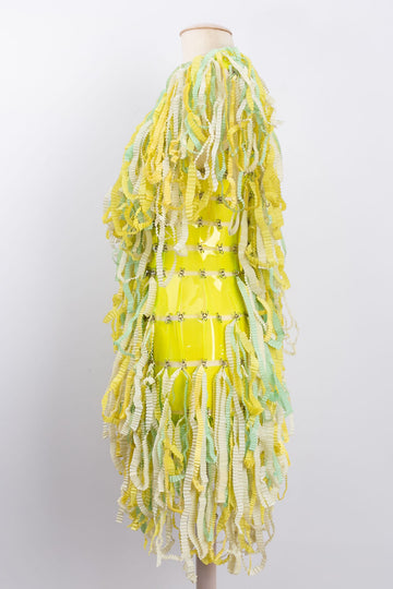 Rare robe en rodoïde Paco Rabanne