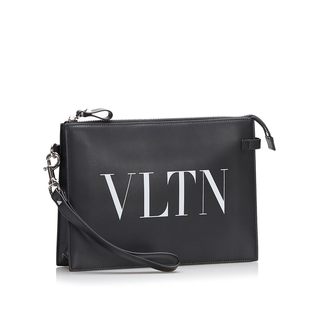 Valentino VLTN Leather Clutch Bag
