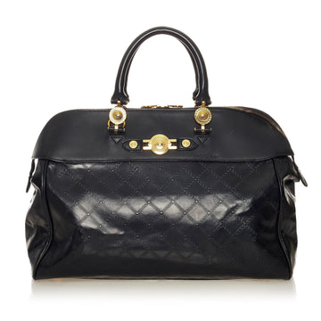 Versace Sunburst Leather Handbag