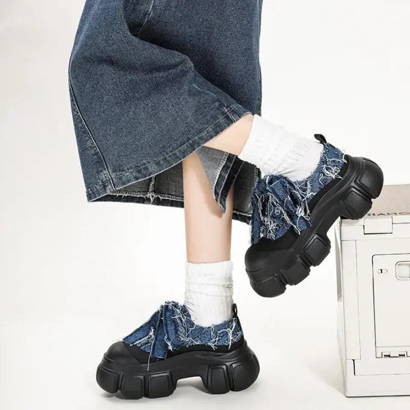Vincy Denim Booties