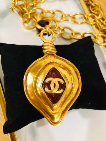 Chanel Gold Metal Necklace